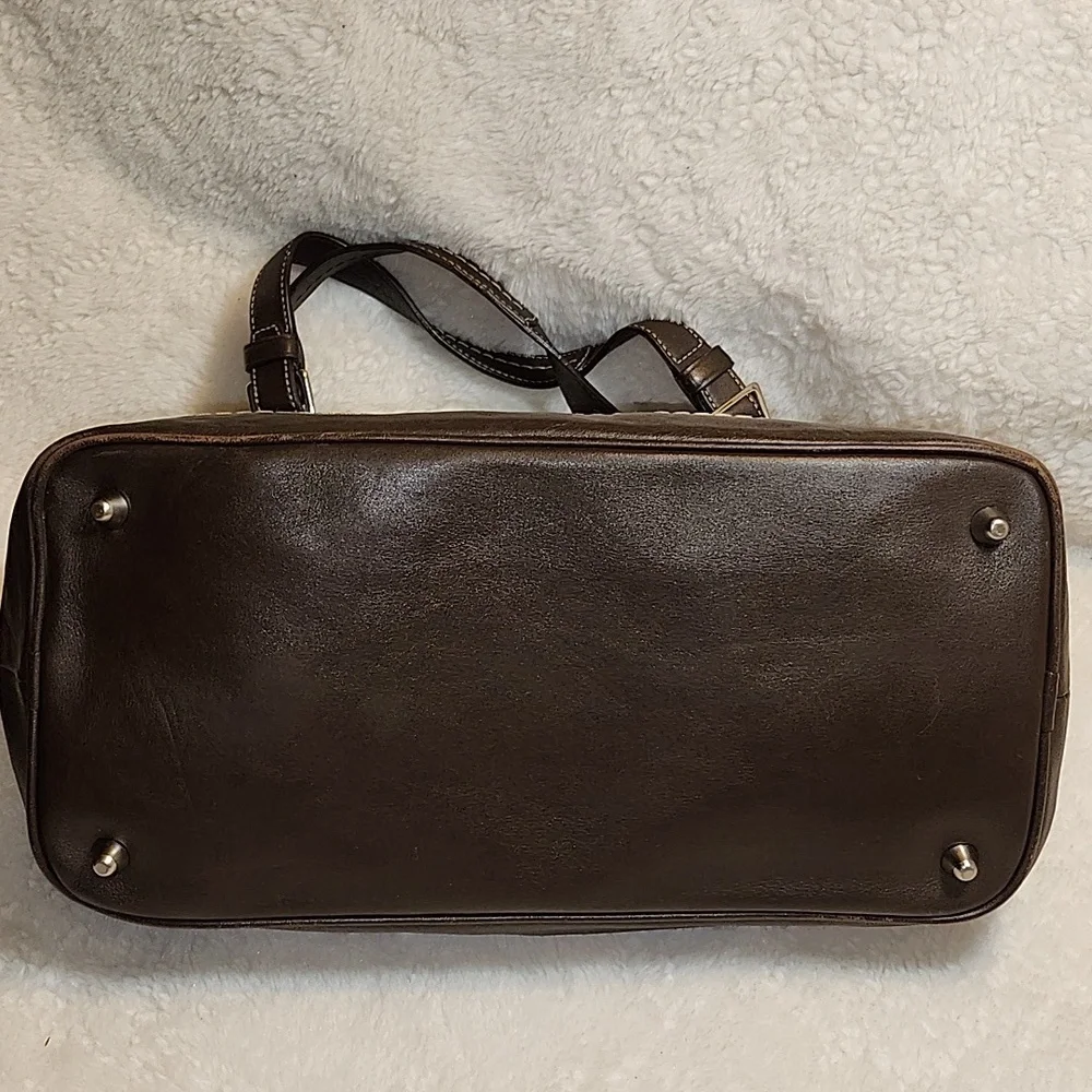 Coach Y2K Hobo  Espresso Brown Suede Leather  Shoulder Carryall  Bag Rare - Picture 10 of 15